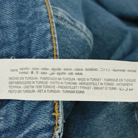 NWT ZARA Men's medium wash pleated tapered jeans - Picture 10 of 11